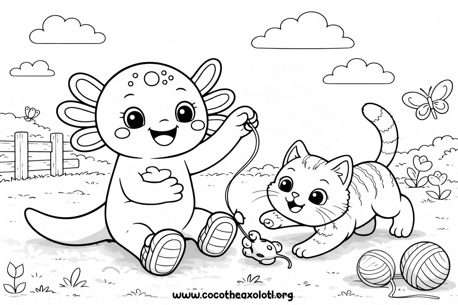 Cat Coloring Page