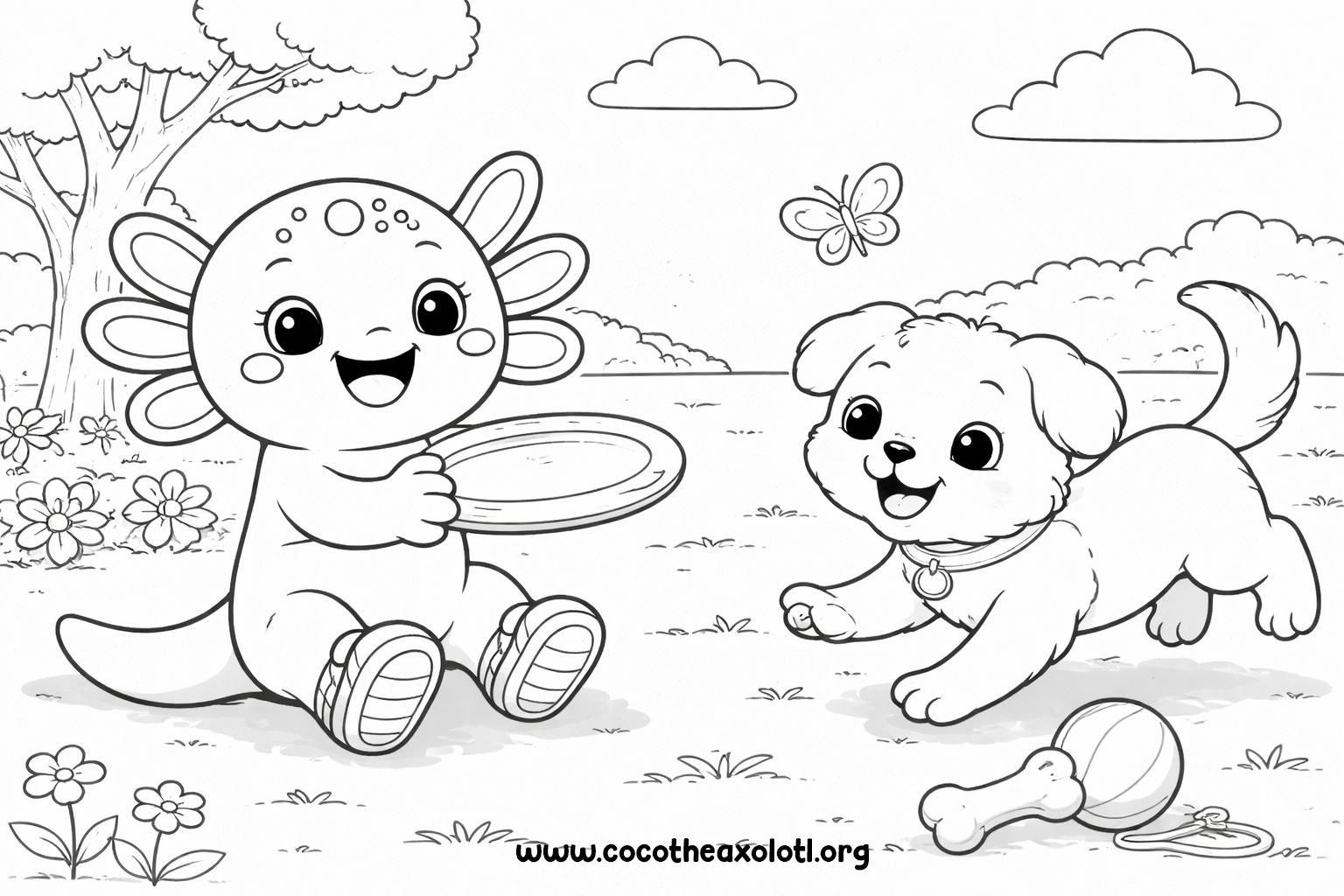 Dog Coloring Page