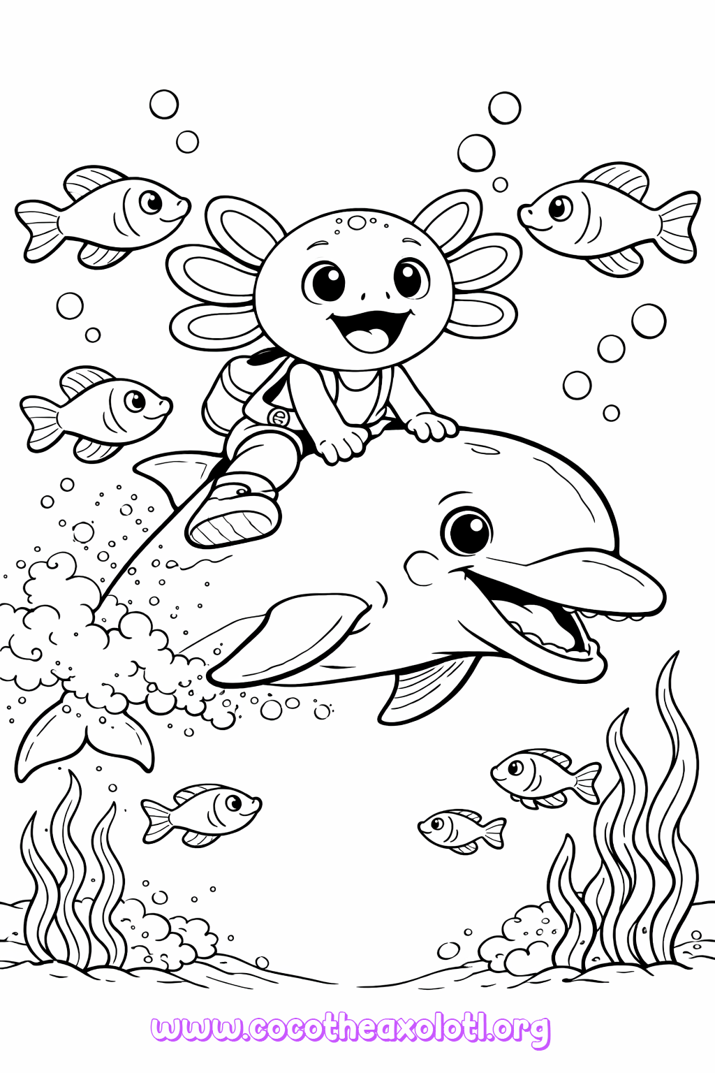 Dolphin Coloring Page