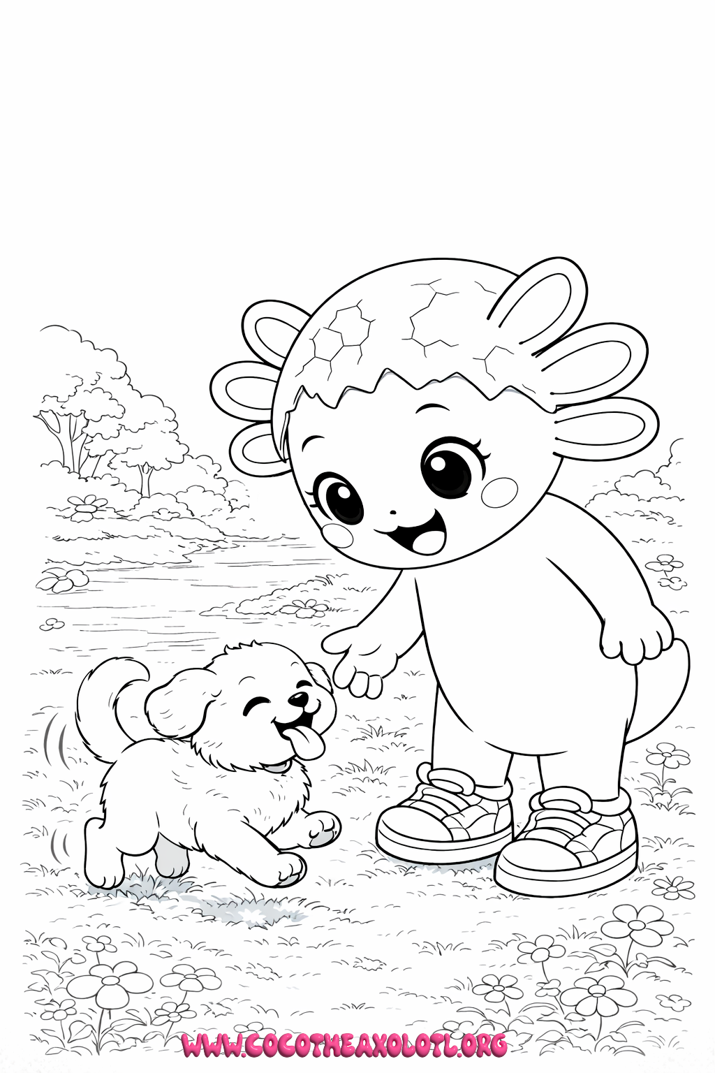 Puppy Coloring Page