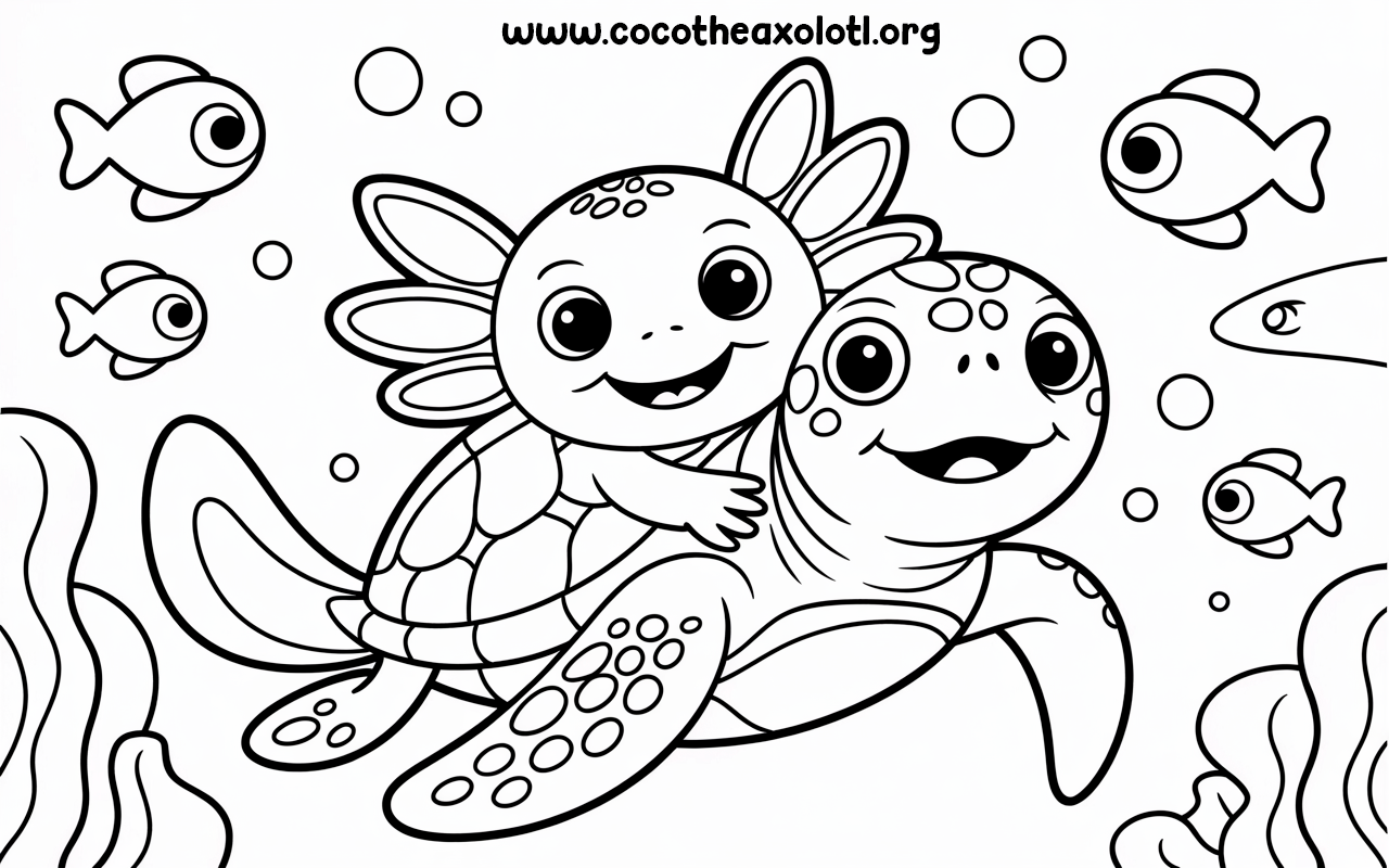 Turtle Coloring Page